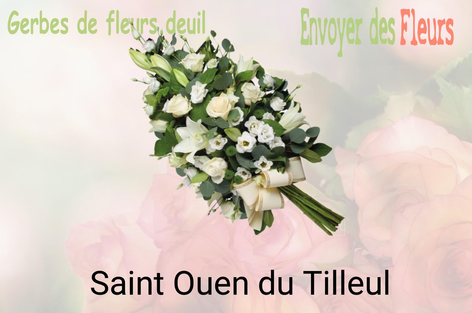 Gerbe de fleurs de deuil livrée à Saint-Ouen-du-Tilleul
